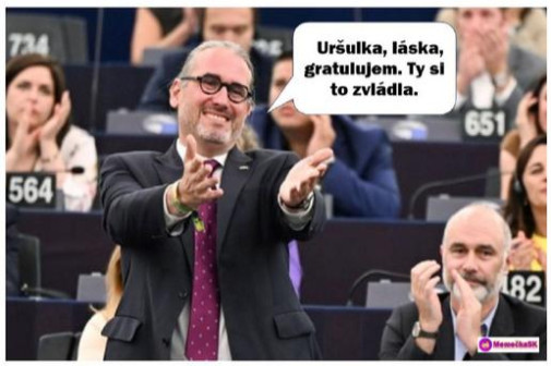 Gratulujeme. Uršule, nie Európskej únii.